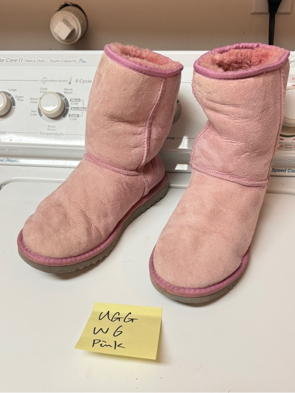 UGG Pink Classic Short Shearling Boots